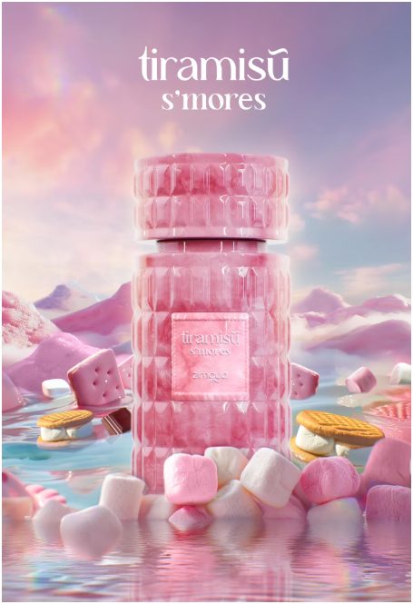 Zimaya Tiramisu S’mores Eau de Parfum 100ml (3.4 oz) for Women | Sweet Gourmand Vanilla Chocolate Fragrance | Long Lasting Perfume Spray