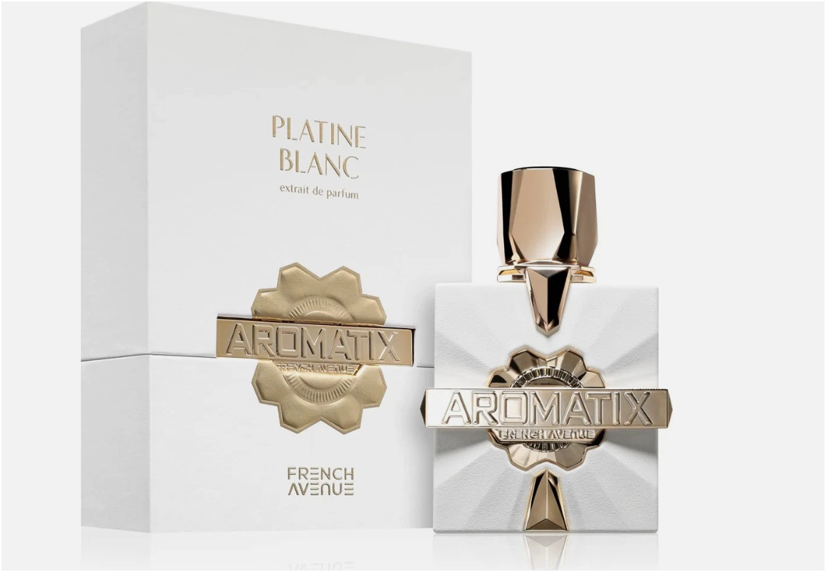 French Avenue Platine Blanc Eau de Parfum 100ml | Fresh Clean Woody Musky Unisex Fragrance | Long Lasting Elegant Perfume Spray