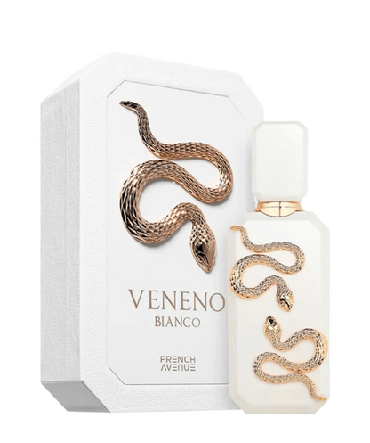French Avenue Veneno Bianco Eau de Parfum 100ml | Creamy Sweet Floral Woody Unisex Fragrance | Long Lasting Luxury Perfume Spray