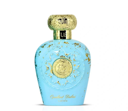 Lattafa Opulent Dubai Eau de Parfum 100ml (3.4 oz) | Luxury Oriental Woody Unisex Fragrance | Long Lasting Premium Perfume Spray