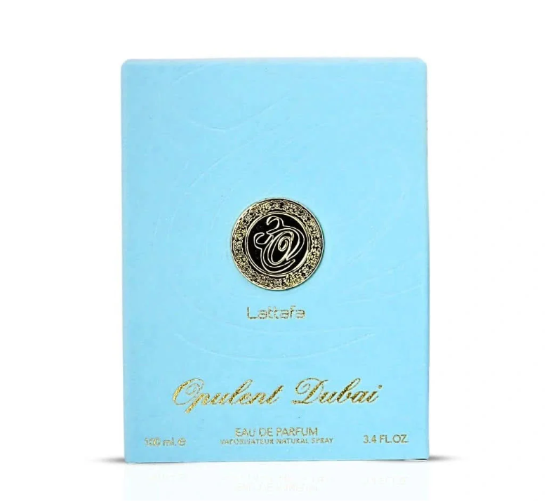 Lattafa Opulent Dubai Eau de Parfum 100ml (3.4 oz) | Luxury Oriental Woody Unisex Fragrance | Long Lasting Premium Perfume Spray