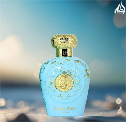 Lattafa Opulent Dubai Eau de Parfum 100ml (3.4 oz) | Luxury Oriental Woody Unisex Fragrance | Long Lasting Premium Perfume Spray