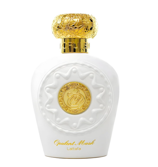 Lattafa Opulent Musk Eau de Parfum 100ml (3.4 oz) | Soft White Musk Floral Unisex Fragrance | Long Lasting Luxury Perfume Spray
