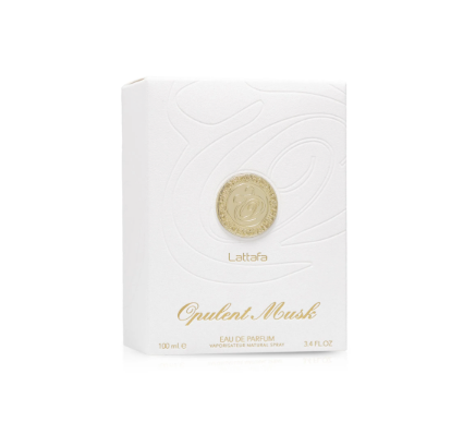 Lattafa Opulent Musk Eau de Parfum 100ml (3.4 oz) | Soft White Musk Floral Unisex Fragrance | Long Lasting Luxury Perfume Spray