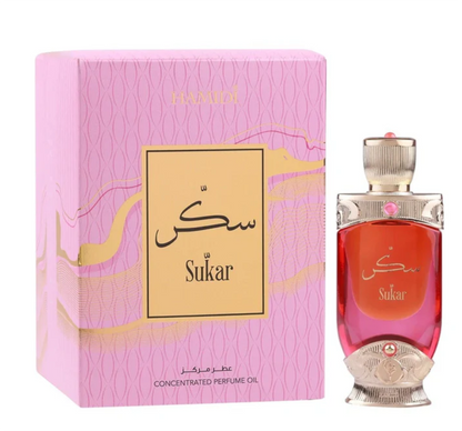 Hamidi Sukar Concentrated Perfume Oil 20ml | Sweet Gourmand Alcohol-Free Attar | Long Lasting Unisex Fragrance Oil