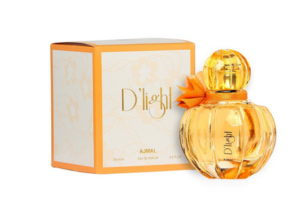 Ajmal D’Light Eau de Parfum 75ml (2.5 oz) | Floral Fresh Feminine Fragrance | Long Lasting Elegant Perfume Spray