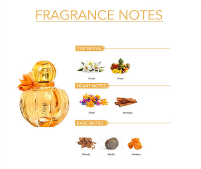Ajmal D’Light Eau de Parfum 75ml (2.5 oz) | Floral Fresh Feminine Fragrance | Long Lasting Elegant Perfume Spray