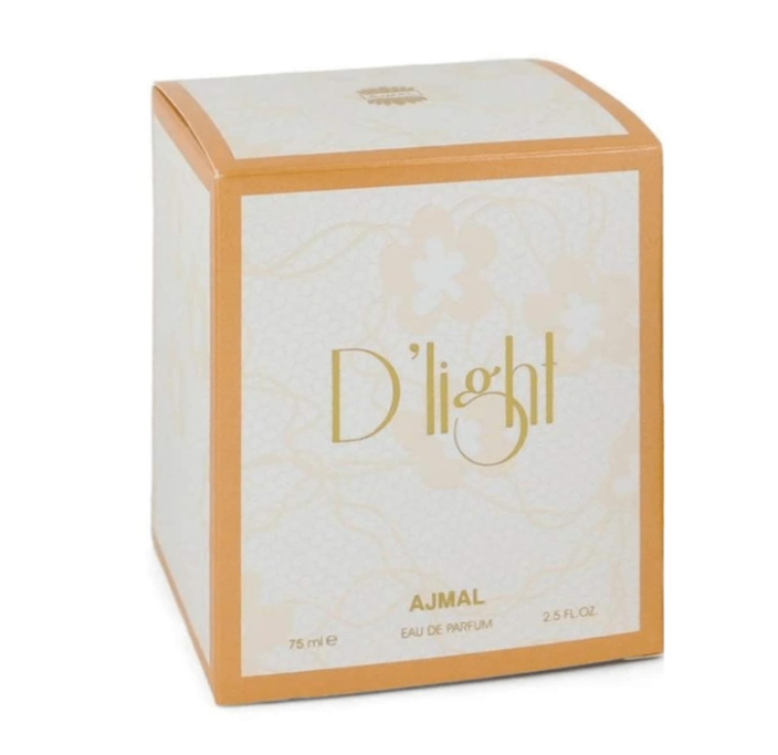 Ajmal D’Light Eau de Parfum 75ml (2.5 oz) | Floral Fresh Feminine Fragrance | Long Lasting Elegant Perfume Spray
