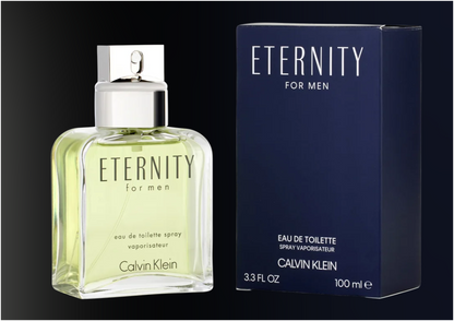 Calvin Klein Eternity for Men Eau de Toilette 100ml | Fresh Aromatic Fougère Masculine Fragrance | Long Lasting Classic Cologne Spray