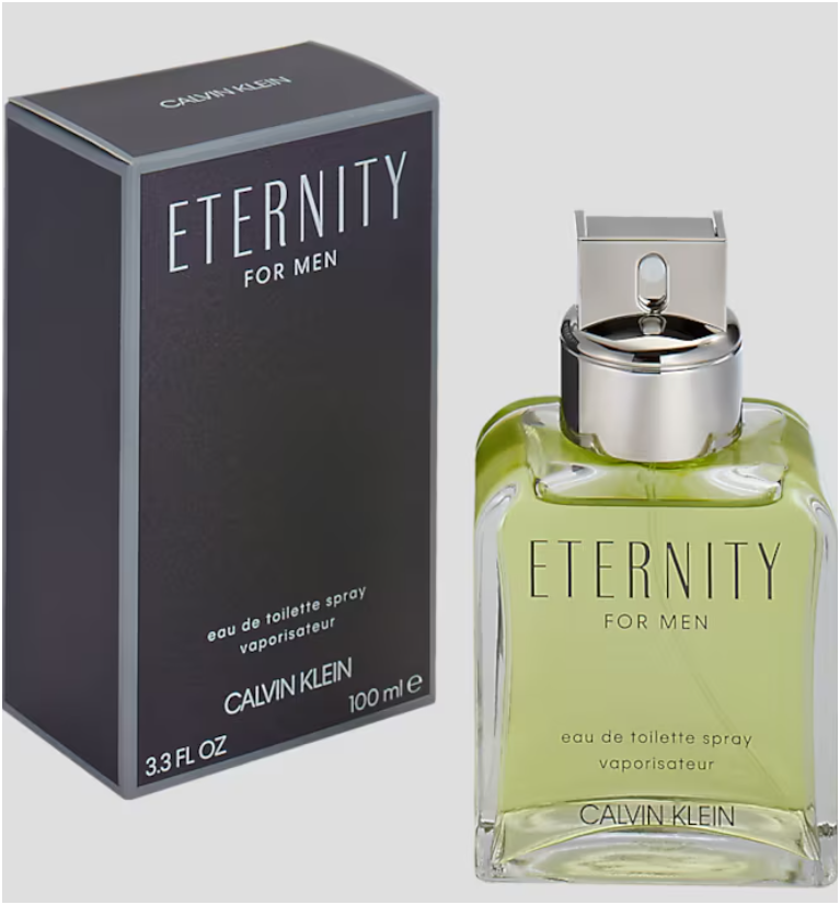 Calvin Klein Eternity for Men Eau de Toilette 100ml | Fresh Aromatic Fougère Masculine Fragrance | Long Lasting Classic Cologne Spray