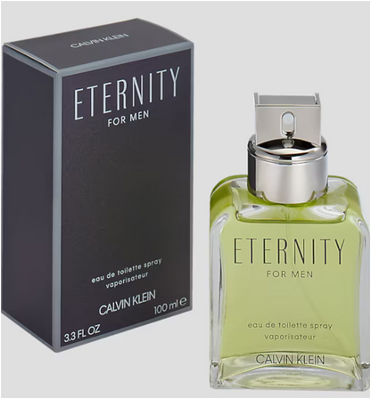 Calvin Klein Eternity for Men Eau de Toilette 100ml | Fresh Aromatic Fougère Masculine Fragrance | Long Lasting Classic Cologne Spray