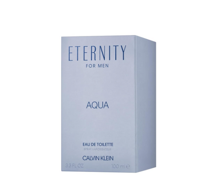 Calvin Klein Eternity Aqua for Men Eau de Toilette 100ml | Fresh Aquatic Woody Masculine Fragrance | Long Lasting Summer Cologne Spray