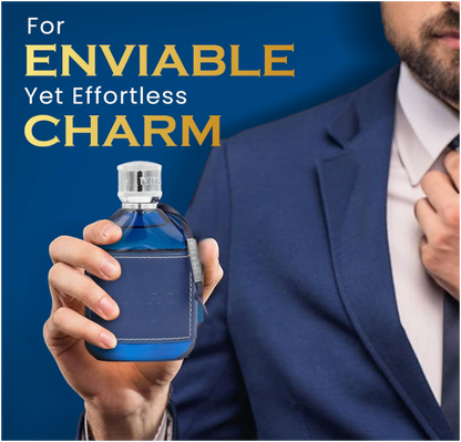 Dumont Nitro Pour Homme Blue Eau de Parfum 100ml | Fresh Aquatic Woody Men's Fragrance | Long Lasting Perfume Spray