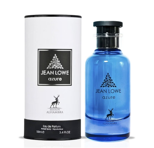 Maison Alhambra Jean Lowe Azure Eau de Parfum 100ml (3.4 oz) | Fresh Citrus Amber Unisex Fragrance | Long Lasting Perfume Spray