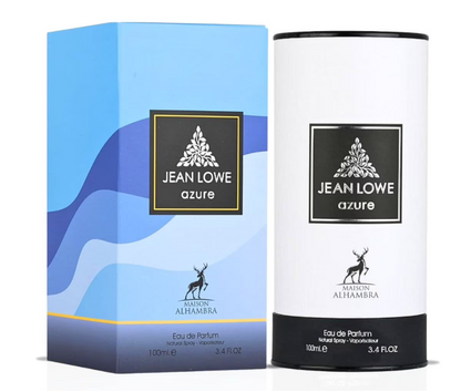 Maison Alhambra Jean Lowe Azure Eau de Parfum 100ml (3.4 oz) | Fresh Citrus Amber Unisex Fragrance | Long Lasting Perfume Spray