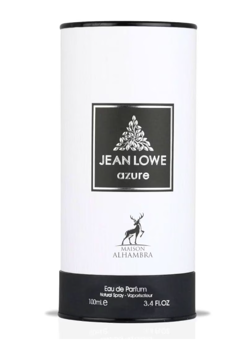Maison Alhambra Jean Lowe Azure Eau de Parfum 100ml (3.4 oz) | Fresh Citrus Amber Unisex Fragrance | Long Lasting Perfume Spray