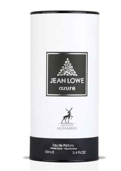 Maison Alhambra Jean Lowe Azure Eau de Parfum 100ml (3.4 oz) | Fresh Citrus Amber Unisex Fragrance | Long Lasting Perfume Spray