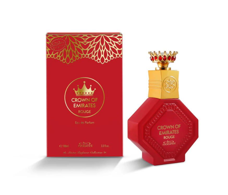 Nabeel Crown of Emirates Rouge Eau de Parfum 100ml | Luxurious Floral Fruity Oriental Unisex Fragrance | Long Lasting Premium Perfume Spray
