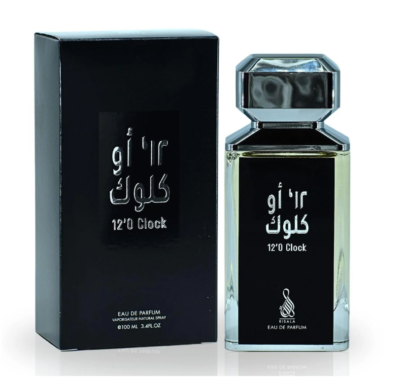 Risala 12 O’Clock Eau de Parfum 100ml | Sweet Spicy Oriental Unisex Fragrance | Long Lasting Perfume Spray
