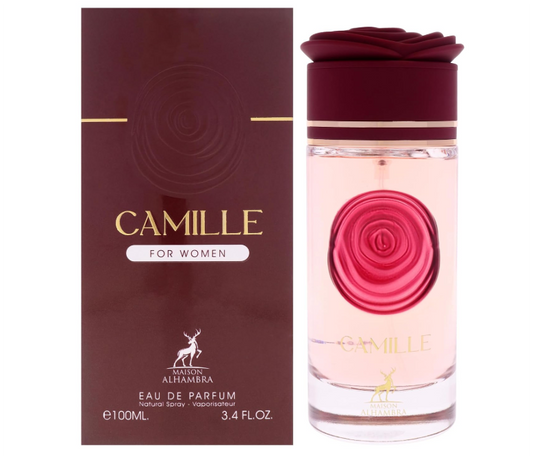Maison Alhambra Camille Eau de Parfum 100ml (3.4 oz) | Floral Fruity Musky Women’s Fragrance | Long Lasting Perfume Spray