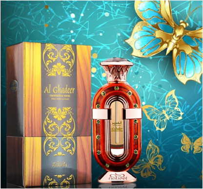 Nabeel Al Ghadeer Concentrated Perfume Oil 20ml | Fresh Aquatic Musky Unisex Attar | Long Lasting Alcohol-Free Fragrance Oil