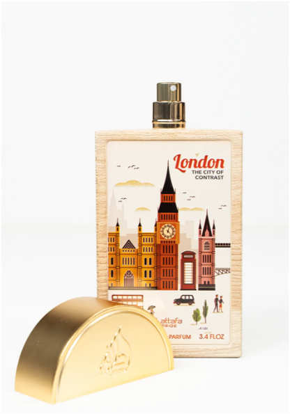 Lattafa Pride London The City of Contrast Eau de Parfum 100ml (3.4 oz) | Woody Spicy Aromatic Unisex Fragrance | Long Lasting Perfume Spray