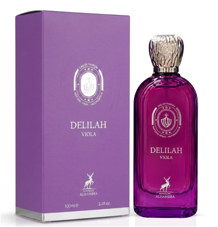 Maison Alhambra Delilah Viola Eau de Parfum 100ml (3.4 oz) | Fruity Floral Musk Women's Fragrance | Long Lasting Perfume Spray