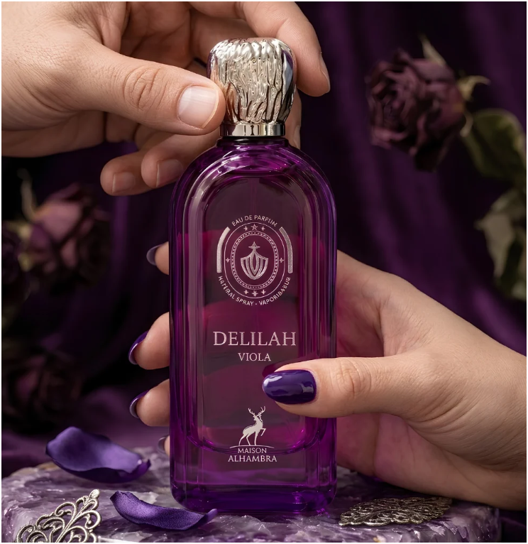 Maison Alhambra Delilah Viola Eau de Parfum 100ml (3.4 oz) | Fruity Floral Musk Women's Fragrance | Long Lasting Perfume Spray