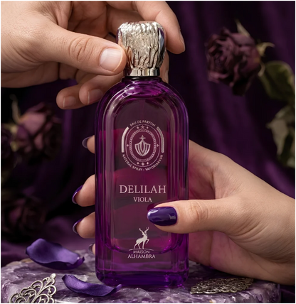 Maison Alhambra Delilah Viola Eau de Parfum 100ml (3.4 oz) | Fruity Floral Musk Women's Fragrance | Long Lasting Perfume Spray