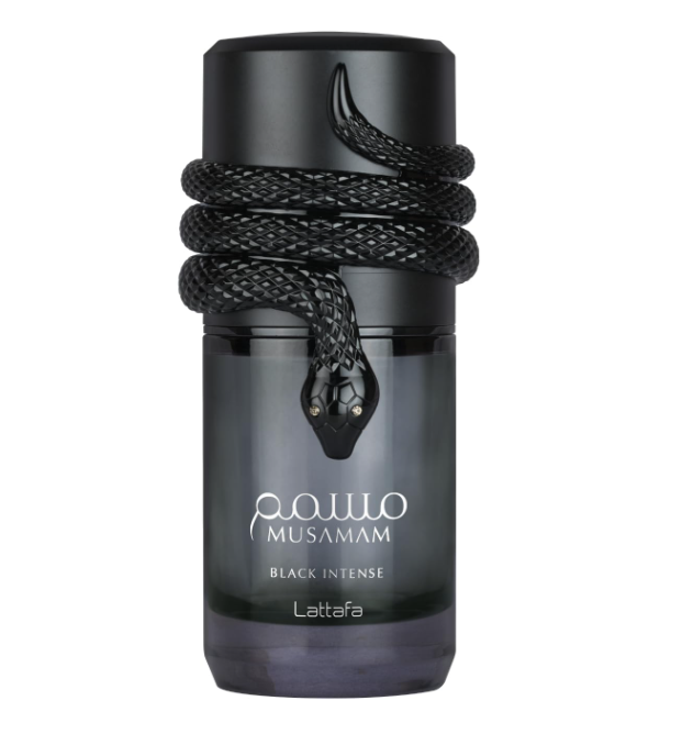 Lattafa Musamam Black Intense Eau de Parfum 100ml (3.4 oz) | Spicy Woody Amber Aromatic Unisex Fragrance | Long Lasting Perfume Spray