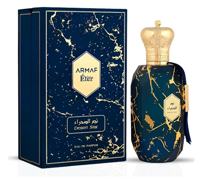 Desert Star Eau de Parfum 100ml (3.4 oz) | Citrus Cashmere Wood Spicy Pink Pepper Unisex Fragrance | Long Lasting Arabian Perfume Spray