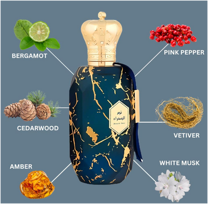 Desert Star Eau de Parfum 100ml (3.4 oz) | Citrus Cashmere Wood Spicy Pink Pepper Unisex Fragrance | Long Lasting Arabian Perfume Spray
