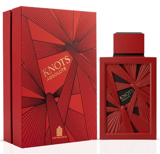 Aura Fragrances Knots Absolute Eau de Parfum 100ml (3.4 oz) | Warm Spicy Woody Unisex Fragrance | Long Lasting Perfume Spray