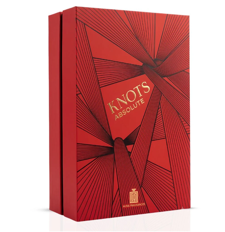 Aura Fragrances Knots Absolute Eau de Parfum 100ml (3.4 oz) | Warm Spicy Woody Unisex Fragrance | Long Lasting Perfume Spray