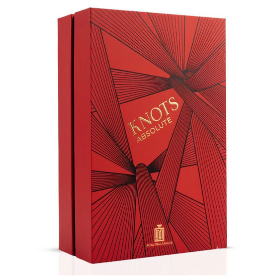 Aura Fragrances Knots Absolute Eau de Parfum 100ml (3.4 oz) | Warm Spicy Woody Unisex Fragrance | Long Lasting Perfume Spray