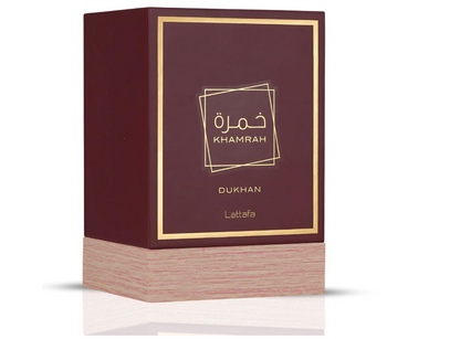 Lattafa Khamrah Dukhan Eau de Parfum 100ml (3.4 oz) | Smoky Spicy Woody Amber Unisex Fragrance | Long Lasting Perfume Spray