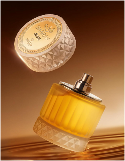 Zimaya Sharaf Divine Extrait de Parfum 100ml (3.4 oz) | Sweet Spicy Gourmand Vanilla Unisex Fragrance | Long Lasting Perfume Spray