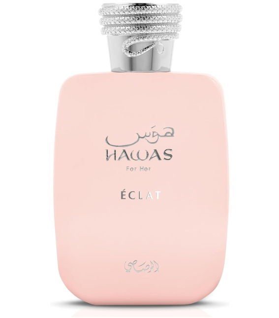 Rasasi Hawas Eclat Eau de Parfum 100ml (3.4 oz) | Fruity Floral Musk Women's Fragrance | Long Lasting Perfume Spray