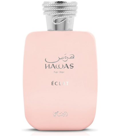 Rasasi Hawas Eclat Eau de Parfum 100ml (3.4 oz) | Fruity Floral Musk Women's Fragrance | Long Lasting Perfume Spray