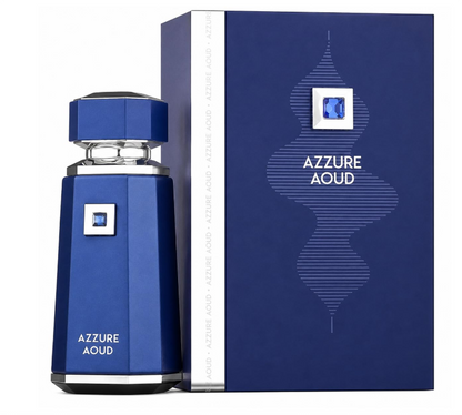 Fragrance World French Avenue Azzure Aoud Eau de Parfum 100ml (3.4 oz) | Oud Woody Amber Men's Fragrance | Long Lasting Perfume Spray