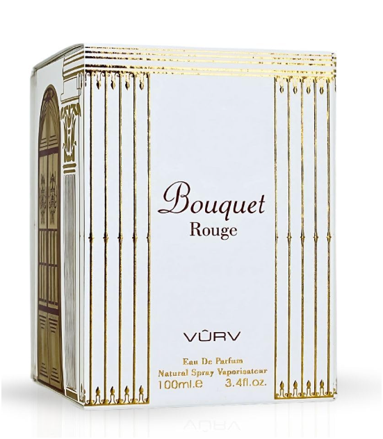 Vurv Bouquet Rouge Eau de Parfum 100ml (3.4 oz) | Bold Spicy Saffron Amberwood Cedar Women's Fragrance | Long Lasting Arabian Perfume Spray
