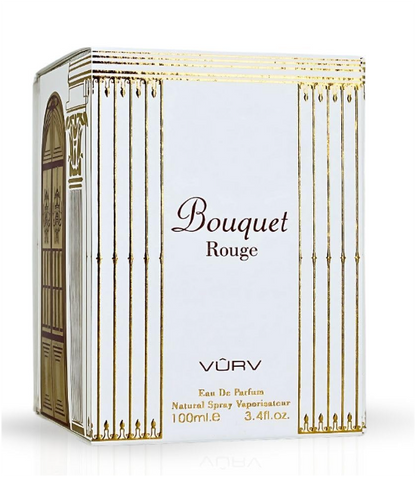 Vurv Bouquet Rouge Eau de Parfum 100ml (3.4 oz) | Bold Spicy Saffron Amberwood Cedar Women's Fragrance | Long Lasting Arabian Perfume Spray