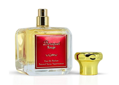 Vurv Bouquet Rouge Eau de Parfum 100ml (3.4 oz) | Bold Spicy Saffron Amberwood Cedar Women's Fragrance | Long Lasting Arabian Perfume Spray