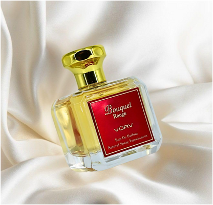 Vurv Bouquet Rouge Eau de Parfum 100ml (3.4 oz) | Bold Spicy Saffron Amberwood Cedar Women's Fragrance | Long Lasting Arabian Perfume Spray