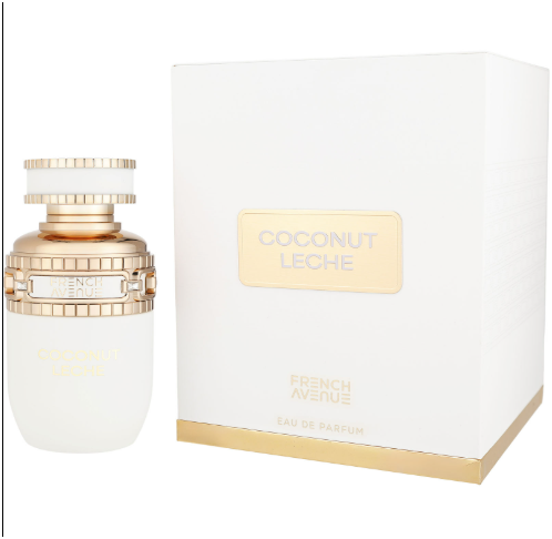 French Avenue Coconut Leche Eau de Parfum 100ml (3.4 oz) | Creamy Coconut Vanilla Gourmand Unisex Fragrance | Long Lasting Perfume Spray