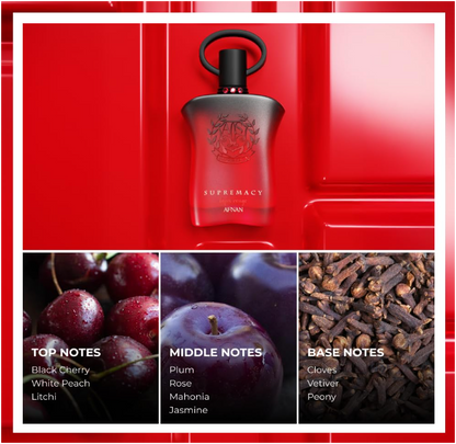 Afnan Supremacy Tapis Rouge Eau de Parfum 90ml (3.0 oz) | Elegant Floral Fruity Women's Fragrance | Long Lasting Perfume Spray