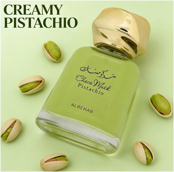 Al Rehab Choco Musk Pistachio Perfume | Sweet Gourmand Pistachio Chocolate Fragrance | Long Lasting Perfume