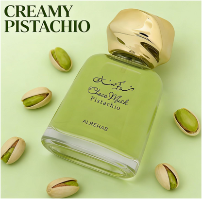 Al Rehab Choco Musk Pistachio Perfume | Sweet Gourmand Pistachio Chocolate Fragrance | Long Lasting Perfume