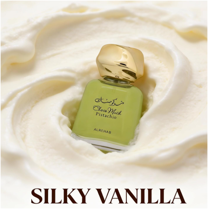 Al Rehab Choco Musk Pistachio Perfume | Sweet Gourmand Pistachio Chocolate Fragrance | Long Lasting Perfume