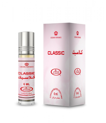 Al Rehab Classic Concentrated Perfume Oil 6ml x 6 Pack | Floral, Powdery, Vanilla & Musk Unisex Fragrance | Long Lasting Roll-On Perfume